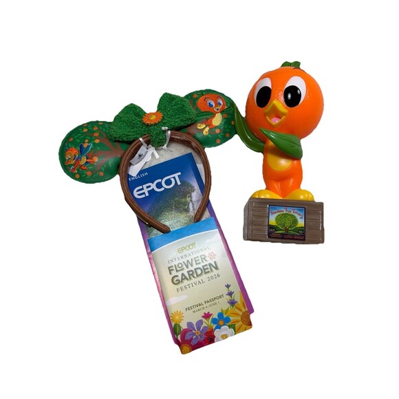 Disney Loungefly Orange Bird&Spike ear and sipper Epcot Flower&Garden Fest. 2026 main image 3